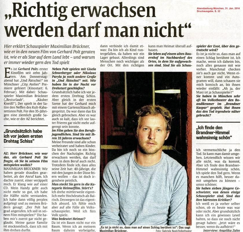 Abendzeitung Mnchen 31.1.2014